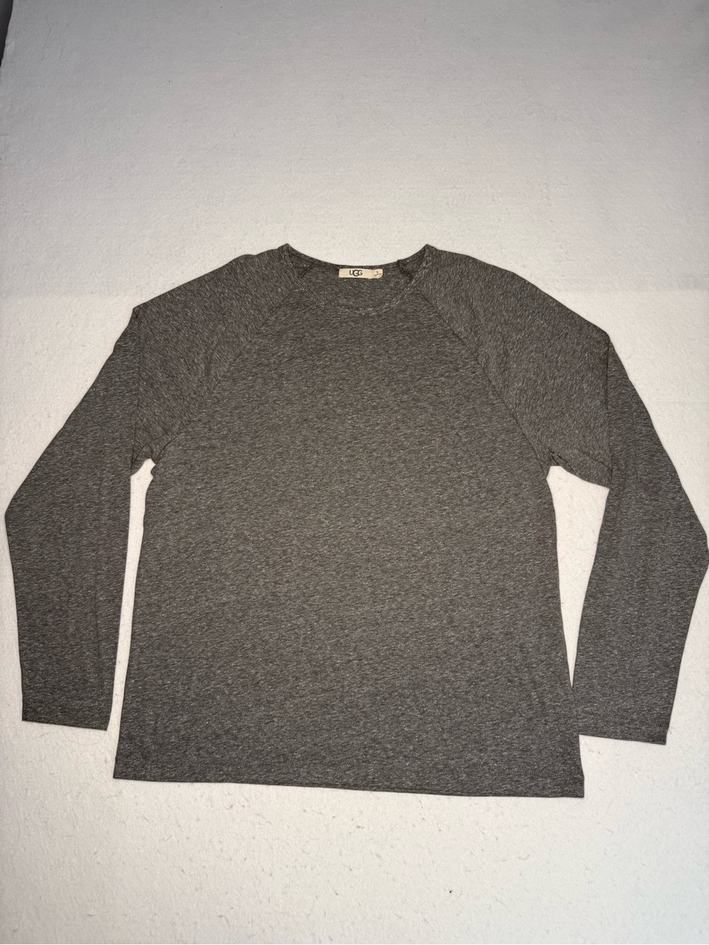 UGG Pajama Soft Sleepwear Mens XL Long Sleeve Heather Gray Pullover Shirt EUC